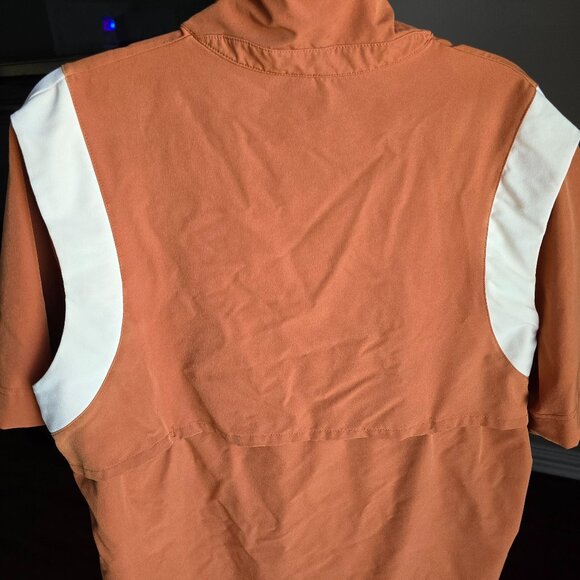 Men's Nike Texas Longhorns Coaches' On-Field Short Sleeve Quarter-Zip Jacket - Picture 2 of 3